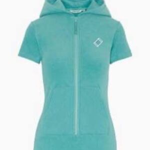 Towel Club‎ NWT Short Fitted Dark Mint Jumpsuit Sz XS